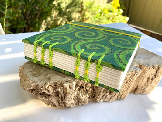 Green Swirls, Mini Sketchbook (NEW!)