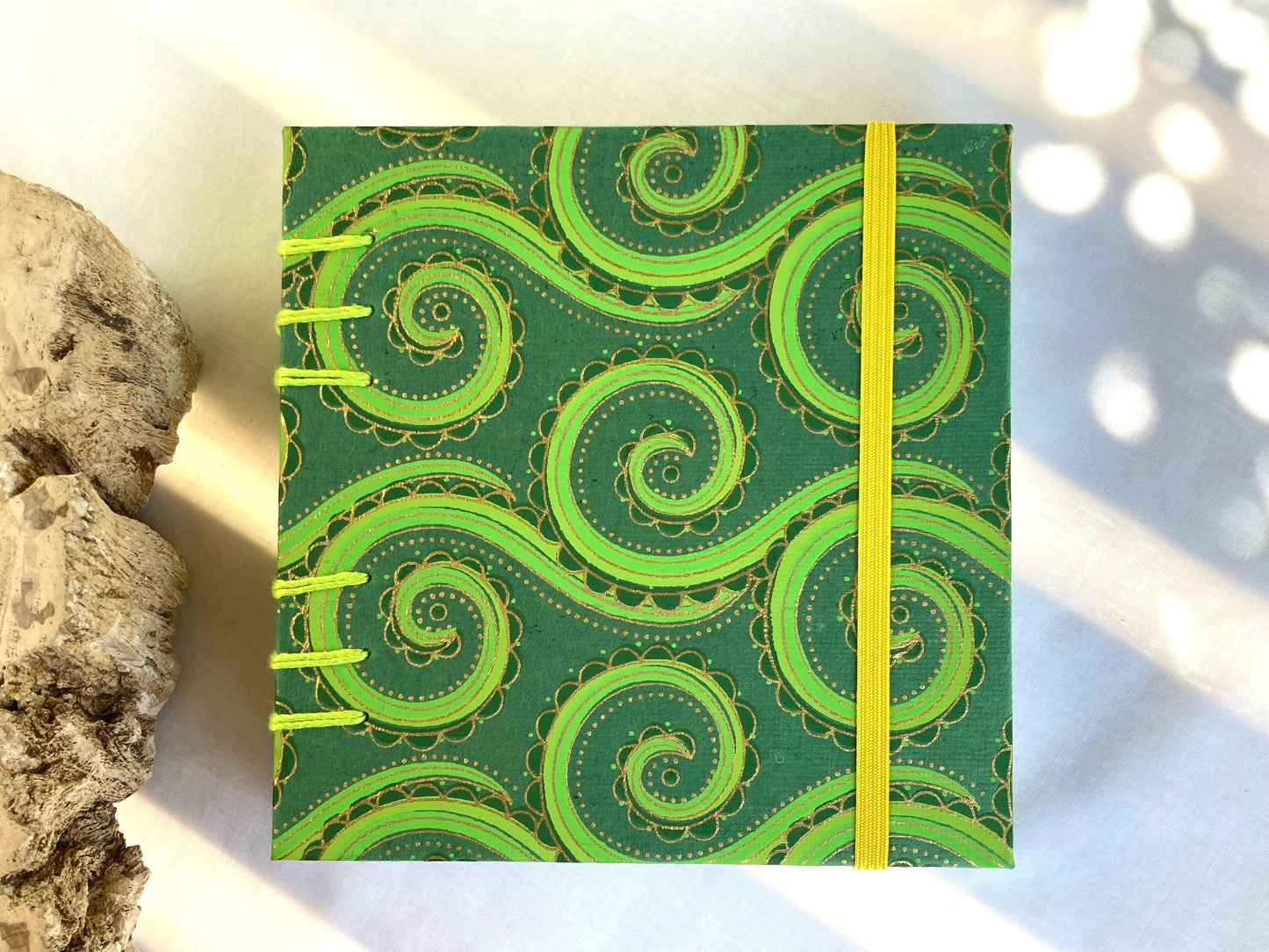 Green Swirls, Mini Sketchbook (NEW!)